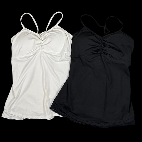 Handful Adjustable Bra Camisole | Lot of 2 | Sz M | Black /White | Discontinued - Picture 1 of 7